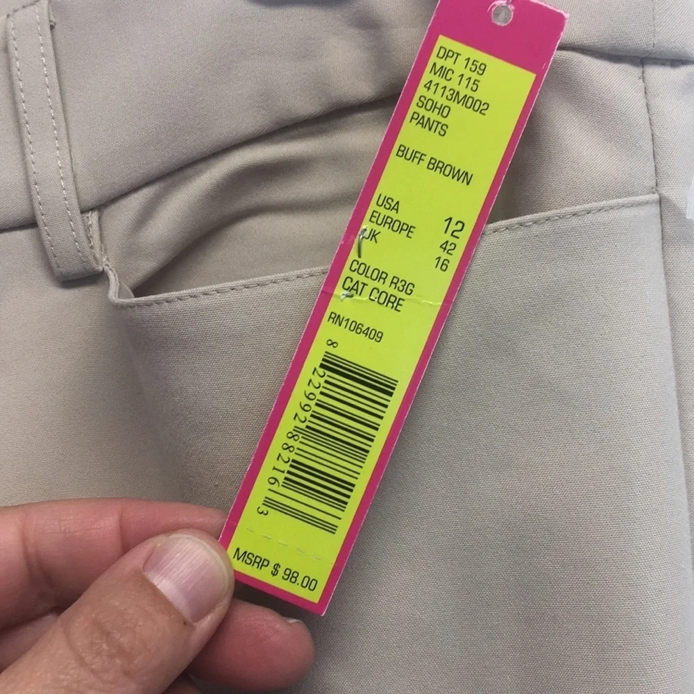 Catherine Malandrino New Khaki Slacks